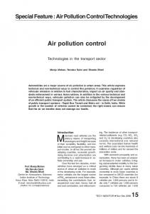 Air pollution control - Techmonitor.net