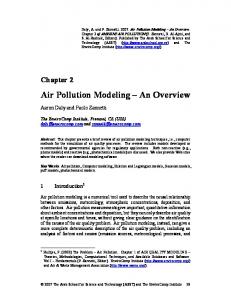 Air Pollution Modeling - IITK