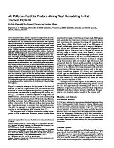 Air Pollution Particles Produce Airway Wall ... - ATS Journals