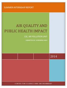 air quality and public health impact