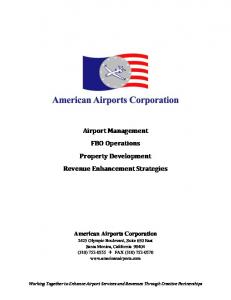 Airport Management FBO Operations Property Development ...