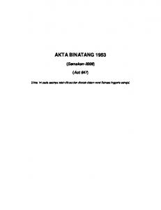 Akta Binatang 1953_BM