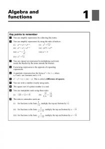 Algebra and functions - Pearson Schools