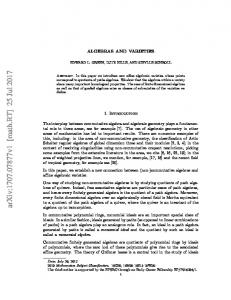 Algebras and varieties