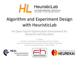 Algorithms - HeuristicLab - HEAL