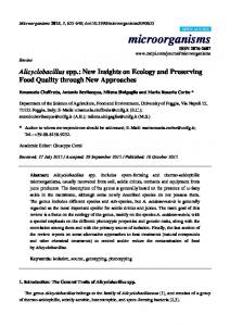 Alicyclobacillus spp. - MDPI