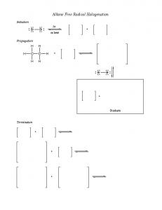 Alkane Free Radical Halogenation