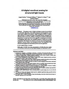 All-digital wavefront sensing for structured light beams - OSA Publishing