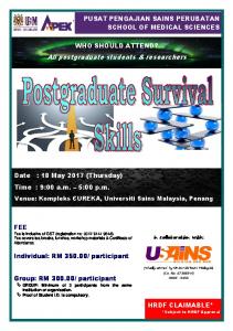 All postgraduate students & researchers