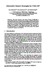 Alternative Restart Strategies for CMA-ES