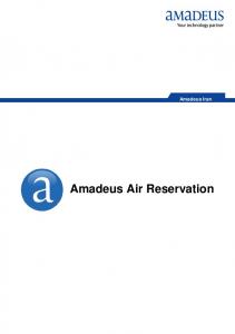 Amadeus Air Reservation - Amadeus Iran