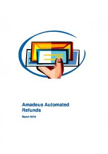 Amadeus Automated Refunds