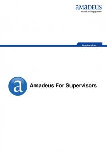 Amadeus For Supervisors - Amadeus Iran