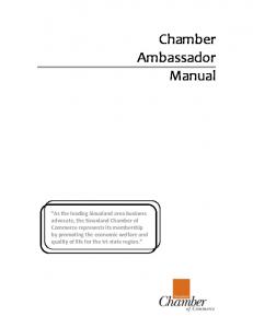 Ambassador Manual.pdf - Siouxland Chamber of Commerce
