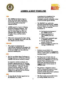 AMBER Alert Timeline