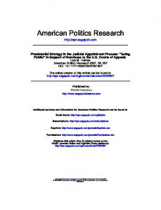 American Politics Research - University of Vermont