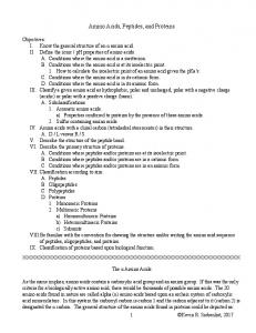 Amino Acids, Peptides, and Proteins