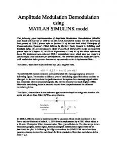 Amplitude Modulation Demodulation