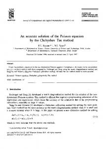 An accurate solution of the Poisson equation by the