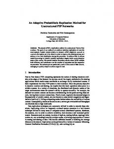 An Adaptive Probabilistic Replication Method for ... - CSLab