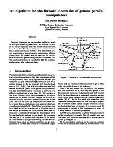 An algorithm for the Forward kinematics of general parallel manipulators