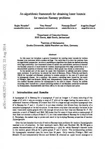 An algorithmic framework for obtaining lower bounds for random ...