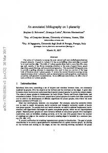 An annotated bibliography on 1-planarity
