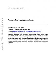 An anomalous propulsion mechanism