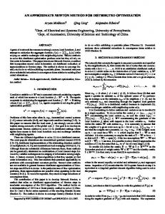 AN APPROXIMATE NEWTON METHOD FOR ... - Penn Engineering