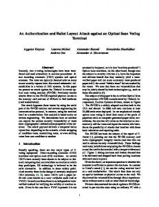 An Authentication and Ballot Layout Attack against an Optical Scan