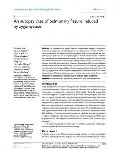 An autopsy case of pulmonary fissure induced by ... - Semantic Scholar