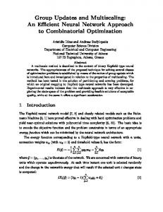 An E cient Neural Network Approach to