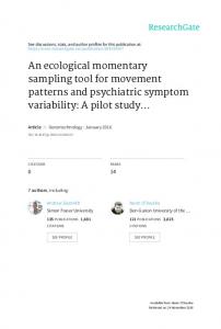 An ecological momentary sampling tool for movement ...