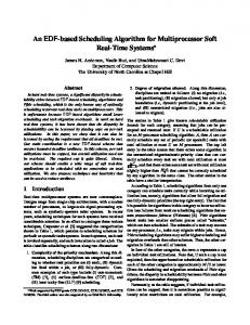 An EDF-based Scheduling Algorithm for Multiprocessor Soft Real ...