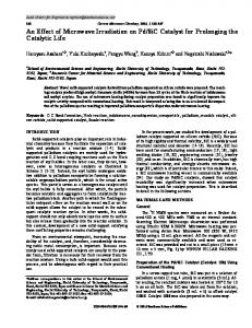 An Effect of Microwave Irradiation on Pd/SiC Catalyst ...