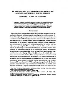 AN EFFICIENT AND ACCURATE SPECTRAL METHOD ... - CiteSeerX