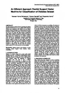 An Efficient Approach Parallel Support Vector Machine for ... - CiteSeerX