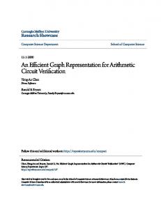 An Efficient Graph Representation for Arithmetic