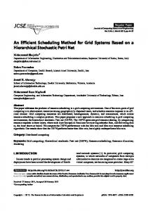 An Efficient Scheduling Method for Grid Systems Based on a ...