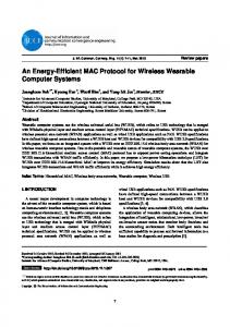 An Energy-Efficient MAC Protocol for Wireless Wearable Computer ...