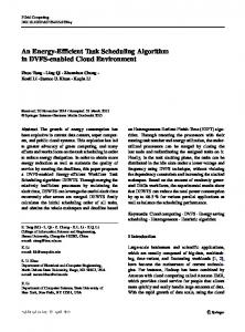 An Energy-Efficient Task Scheduling Algorithm in ... - Semantic Scholar