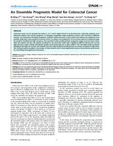 An Ensemble Prognostic Model for Colorectal ... - Semantic Scholar