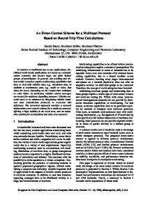 An Error-Control Scheme for a Multicast Protocol ... - Semantic Scholar