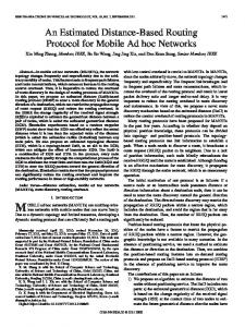 An Estimated Distance-Based Routing Protocol for Mobile Ad hoc ...