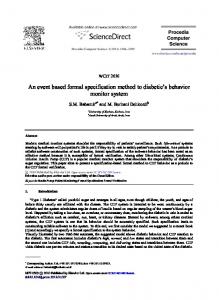 An event based formal specification method to