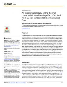 An experimental study on the thermal