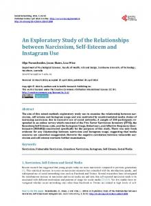 An Exploratory Study of the Relationships between Narcissism, Self ...