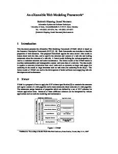 An eXtensible Web Modeling Framework