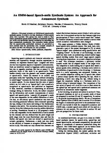 An HMM-based Speech-smile Synthesis System: An ... - TCTS Lab