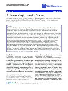 An immunologic portrait of cancer - ScienceOpen